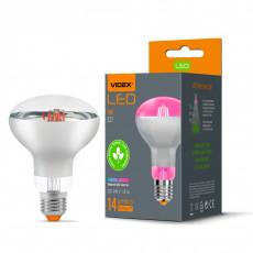 LED Plant Grow Bulb VIDEX-E27-R80-9W-FITO | VLE-R80FF-09271