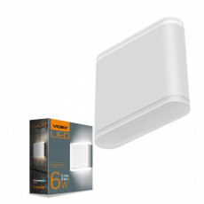 Facade double-sided luminaire VIDEX VL-AR06-062W 6W EVAN-WHITE | VL-AR06-062W