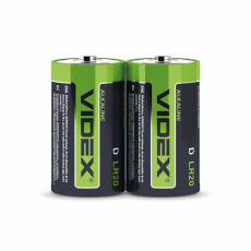 Alkaline battery Videx LR2O/D 2pcs SHRINK 1,5V, 15200mAh | LR2O/D 2pcs S