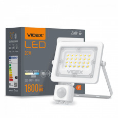 LED Floodlight VIDEX FLOOD-LED-PIR-LUCA-20W-NW VLE-F2e-205W-S | VLE-F2e-205W-S