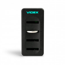 Li-ion Button Cell Battery Charger Videx VCH-LC420, Li-ion: LIR2016, LIR2025, LIR2032
Input: USB Type-C, DC 5V/1A
Output: DC 4.2V, 60mA x4  | VCH-LC420