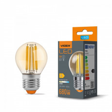 LED Bulb VIDEX-E27-G45-6W-FIL-AMBER-WW | VLE-G45FA-06272