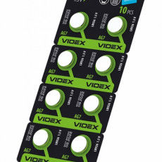 Button cell batteries Videx AG 7/LR926 BLISTER CARD 10 pcs  | AG7/LR926/10B/1.5V