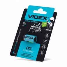 Lithium battery Videx CR2 1pcs BLISTER CARD, 3V, 800mAh | CR2 1pc