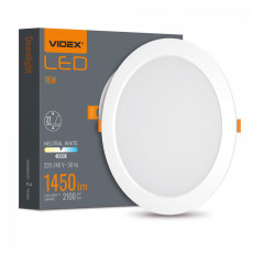 LED Downlight Fixture VIDEX DOWNLIGHT-LED-DLBR-184-18W-NW VLE-DLBR-184 | VLE-DLBR-184