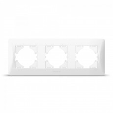 Frame white 3 gang horizontal VIDEX BINERA VF-BNFR3H-W | VF-BNFR3H-W