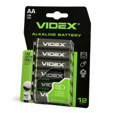 Alkaline battery VIDEX LR6/AA 12pcs Blister Card 1,5V, 2600mAh | LR6/12B/AA/1.5V