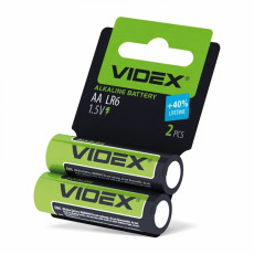 Alkaline battery Videx LR6/AA 2pcs SHRINK CARD 1,5V, 2600mAh | LR6/AA 2pcs SC