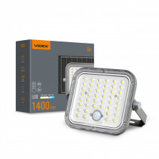 LED Solar Floodlight with motion sensor VIDEX VL-FSO4-205-S 1400Lm 5000K | VL-FSO4-205-S