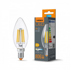 LED Bulb VIDEX-E14-C35-6W-FIL-WW | VLE-C35F-06143