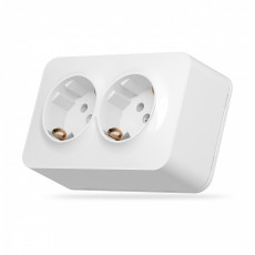IP20 Double schuko socket, surface mounting, white VIDEX BINERA VF-BNS22G-W | VF-BNS22G-W