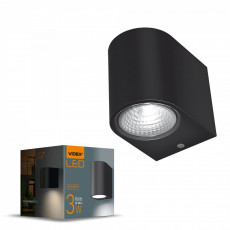 Facade luminaire VIDEX VL-AR031-032B 3W PELLE-BLACK | VL-AR031-032B