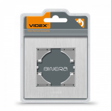 Frame silver aluminum single horizontal VIDEX BINERA VF-BNFRA1H-SL | VF-BNFRA1H-SL