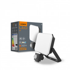 LED Floodlight with motion sensor VIDEX FLOOD-LED-F3-PIR-30W-5K VLE-F3-0305B-S | VLE-F3-0305B-S