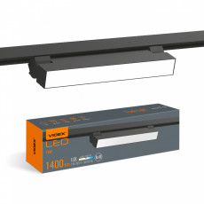 Track-mounted 1-phase spotlight luminaire LED 15W 1400Lm 4100K 220V, VIDEX VL-TR05-154B | VL-TR05-154B