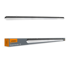 Moisture-proof linear luminaire (-25°C~+40°С) LED 50W 1500mm 8000Lm 5000K IP65 VIDEX VL-BNWL05-50155B | black – moisture-proof luminaire for warehouses and production facilities | VL-BNWL05-50155B
