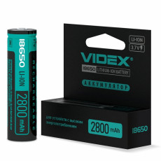 Battery Videx Li-Ion 18650-P(protection) 2800mAh color box/1pcs | 18650-P/2800/1CB
