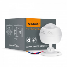Sensor VIDEX VL-SPS27W, 8m, 10sec-7min, 10-2000lx, 360*, IP20, white | VL-SPS27W