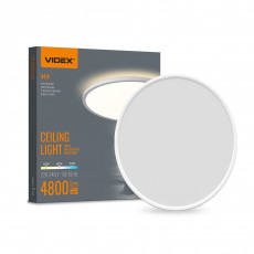 LED Ceiling Light with decorative backlight VIDEX DL5R 44W 3000K-4000K-5000K 220V White | VL-DL5R-44CW