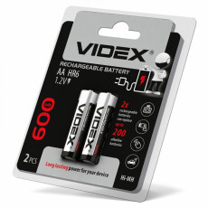 Batteries Videx HR6/AA 600mAh double blister/2pcs | HR6/600/2DB