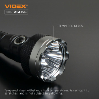 LED Portable Flashlight VIDEX VLF-A505C 5500Lm 5000K