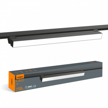 Track-mounted 1-phase spotlight luminaire LED 30W 2700Lm 4100K 220V, VIDEX VL-TR05-304B