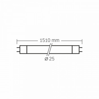 LED T8 Glass Tube VIDEX-T8-LED-150-24W-CW