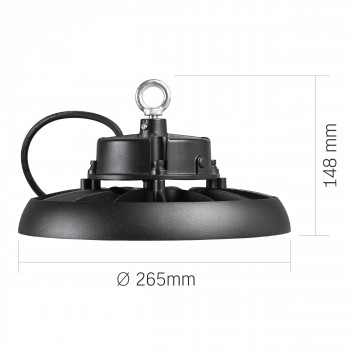 LED High Bay Light VIDEX HB01 100W 5000K 18000Lm 220V Black