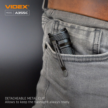 LED Portable Flashlight VIDEX VLF-A355C 4000Lm 5000K