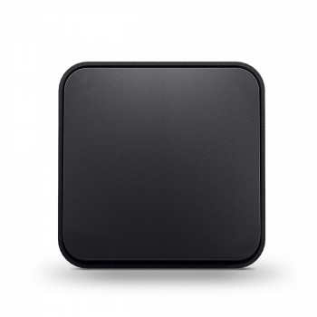 IP20 Switch 2 gang 1 way, surface mounting, black graphite, VIDEX BINERA VF-BNS12-BG