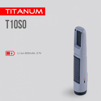 Portable flashlight with solar battery TITANUM TLF-T10SO