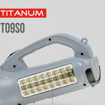 Portable flashlight with solar battery TITANUM TLF-T09SO
