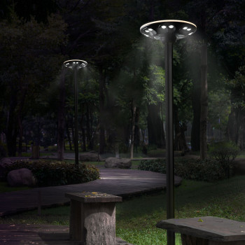 LED SOLAR PARK LIGHT VIDEX IP54 1200Lm with motion Sensor VL-GLSO-1254-S