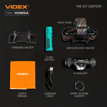 LED Headlamp VIDEX VLF-H065A 1200Lm 5000K