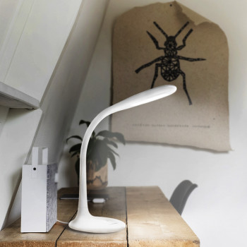 LED Dimmable Desk Lamp 5.5W VIDEX DESK-LAMP-DENVER-WHITE VLE-TF03W