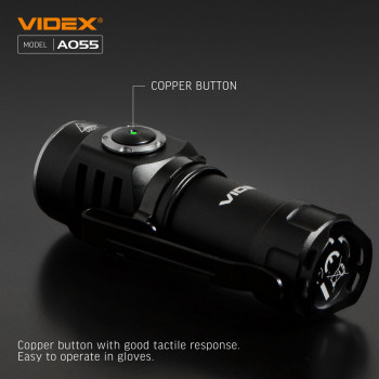 LED Portable Flashlight VIDEX VLF-A055 600Lm 5700K