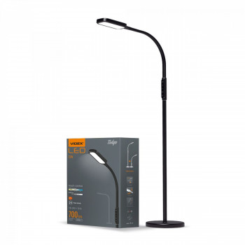 LED Dimmable Floor Lamp 12W VIDEX FLOOR-LAMP-TOKYO-BLACK VLE-TF07B