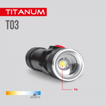 Portable LED flashlight TITANUM TLF-T03 230Lm 6500K