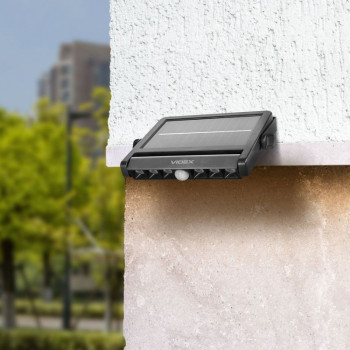 LED Solar Wall Light IP54 VIDEX 600Lm 5000K with motion Sensor VL-WLSO-025-S