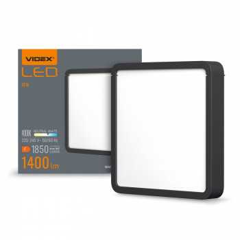 LED Surface Downlight Fixture VIDEX DOWNLIGHT-LED-DLSS-BLACK-18W-NW VLE-DLSS-184B