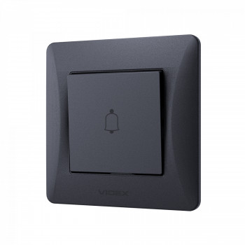 Doorbell button black graphite VIDEX BINERA VF-BNDB1-BG