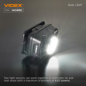 LED Headlamp VIDEX VLF-H035C 410Lm 5000K
