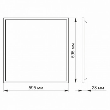 LED Recessed Panel VIDEX PANEL-LED-40W VLE-PB404W