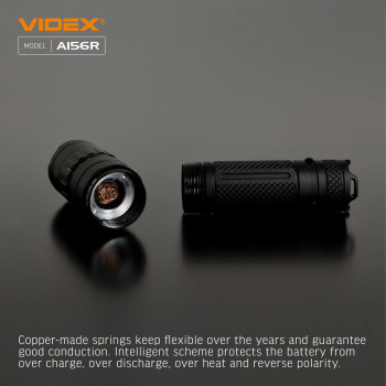 LED Portable Flashlight VIDEX VLF-A156R 1700Lm 6500K