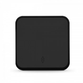 IP20 Switch 1 gang 2 way, surface mounting, black graphite, VIDEX BINERA VF-BNS11P-BG