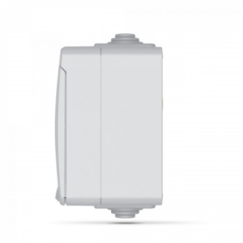 IP65 Triple schuko socket, surface mounting, Gray VIDEX BINERA VF-BNW23G-G