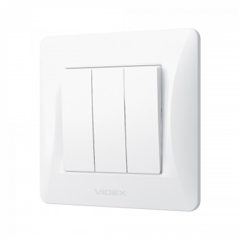 Switch 3 gang white VIDEX BINERA VF-BNSW3-W