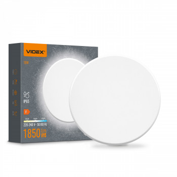 VIDEX WL03-18CW – LED Ceiling Light 18W, IP65, 3CCT (3000K/4000K/6500K), 1850 lm, White 