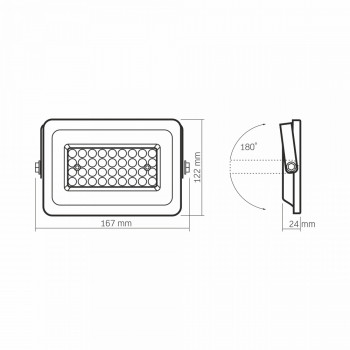 LED Floodlight VIDEX FLOOD-LED-LUCA-30W-NW VLE-F2e-305W