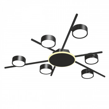 Ceiling spotlight luminaire VIDEX for 6xGX53 lamp with backlight VL-SPF22B-BB